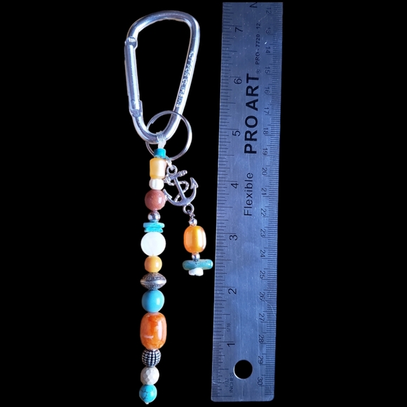 Nautical Anchor Hand Crafted Keychain - Picture 7 of 8